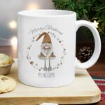 Personalised 'Merry Christmas' Gonk Design Ceramic Mug - Image 2
