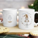 Personalised 'Merry Christmas' Gonk Design Ceramic Mug - Image 3