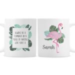Personalised Flamingo Design Ceramic Mug - Image 3