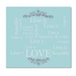 Personalised Typography Design Glass Chopping Board/Worktop Saver - Image 4