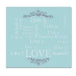 Personalised Typography Design Glass Chopping Board/Worktop Saver - Image 4