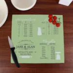 Personalised Conversions Glass Chopping Board/Worktop Saver - Image 2