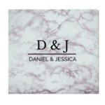 Personalised Marble Effect Glass Chopping Board/Worktop Saver - Image 5