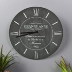 Personalised 'Time is Not Measured By Clocks But By Moments' Glass Wall Clock - Image 2