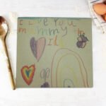 Personalised Children's Drawing Photo Upload Glass Chopping Board/Worktop Saver - Image 9