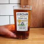 Personalised 'You're Simply The Best' Beer Glass - Image 3