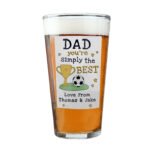 Personalised 'You're Simply The Best' Beer Glass - Image 5
