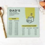 Personalised Air Fryer Chart Glass Chopping Board/Worktop Saver - Image 5