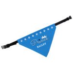 Personalised ‘Prince’ Crown Motif Blue Dog Bandana - Image 4