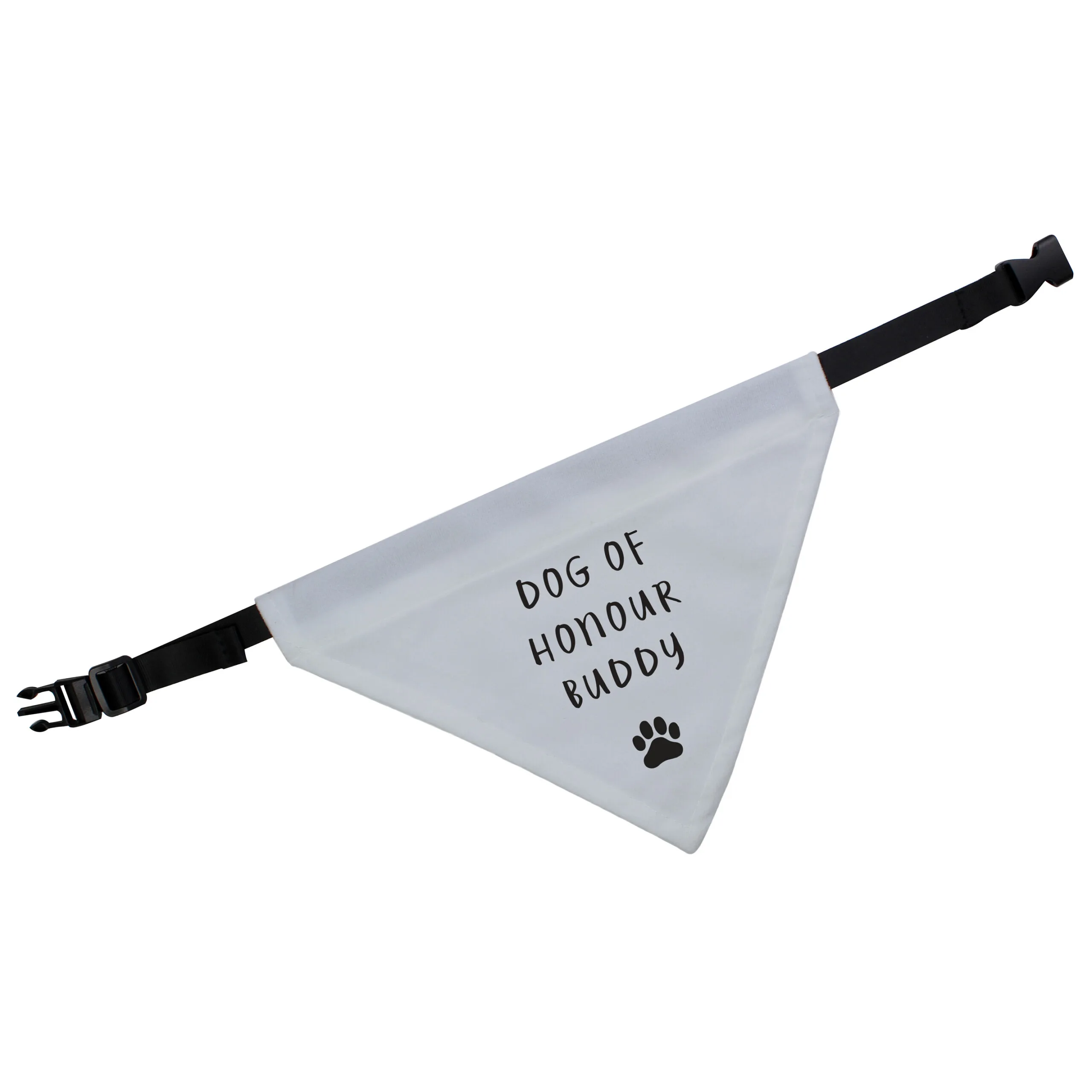 Personalised Any Message Paw Print Motif Dog Bandana - Image 4