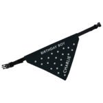 Personalised Paw Print Design Black Dog Bandana - Image 5