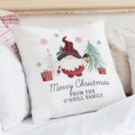 Personalised Any Message Gonk Design Christmas Filled Cushion - Image 3