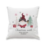 Personalised Any Message Gonk Design Christmas Filled Cushion - Image 5