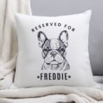 Personalised 'Reserved For' Dog Breed Design Filled Cushion - Image 5