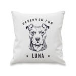 Personalised 'Reserved For' Dog Breed Design Filled Cushion - Image 6