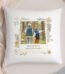 P0810A89 Personalised Any Message Wild Flowers Design Photo Upload Filled Cushion