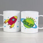 Personalised Children's Space Themed Plastic Mug