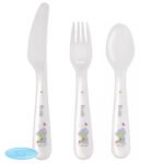 Personalised Children's Tiny Tatty Teddy Cuddle Bug 3-Piece Plastic Cutlery Set - Image 3