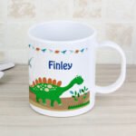 Personalised Children's Dinosaur Themed Plastic Mug - Image 2