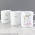 Personalised Children's Baby Unicorn Design Plastic Mug