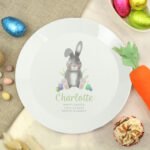 Personalised Children's Easter Bunny Design Plastic Plate - Image 2
