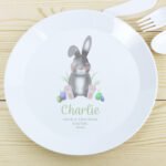Personalised Children's Easter Bunny Design Plastic Plate - Image 3