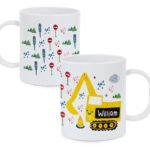 Personalised Children's Digger Design Plastic Mug - Image 5