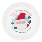 Personalised 'Treats For Santa & Rudolph' Mince Pie Plastic Plate - Image 3