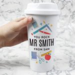 Personalised Teachers Plastic Insulated Reusable Eco Travel Cup - Image 2