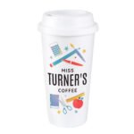 Personalised Teachers Plastic Insulated Reusable Eco Travel Cup - Image 5