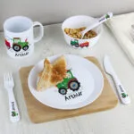 Personalised Children's Tractor Themed Plastic Bowl - Image 4
