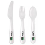 Personalised Children's Tractor Design 3-Piece Plastic Cutlery Set - Image 4