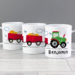 Personalised Children's Tractor Design Plastic Mug - Image 3