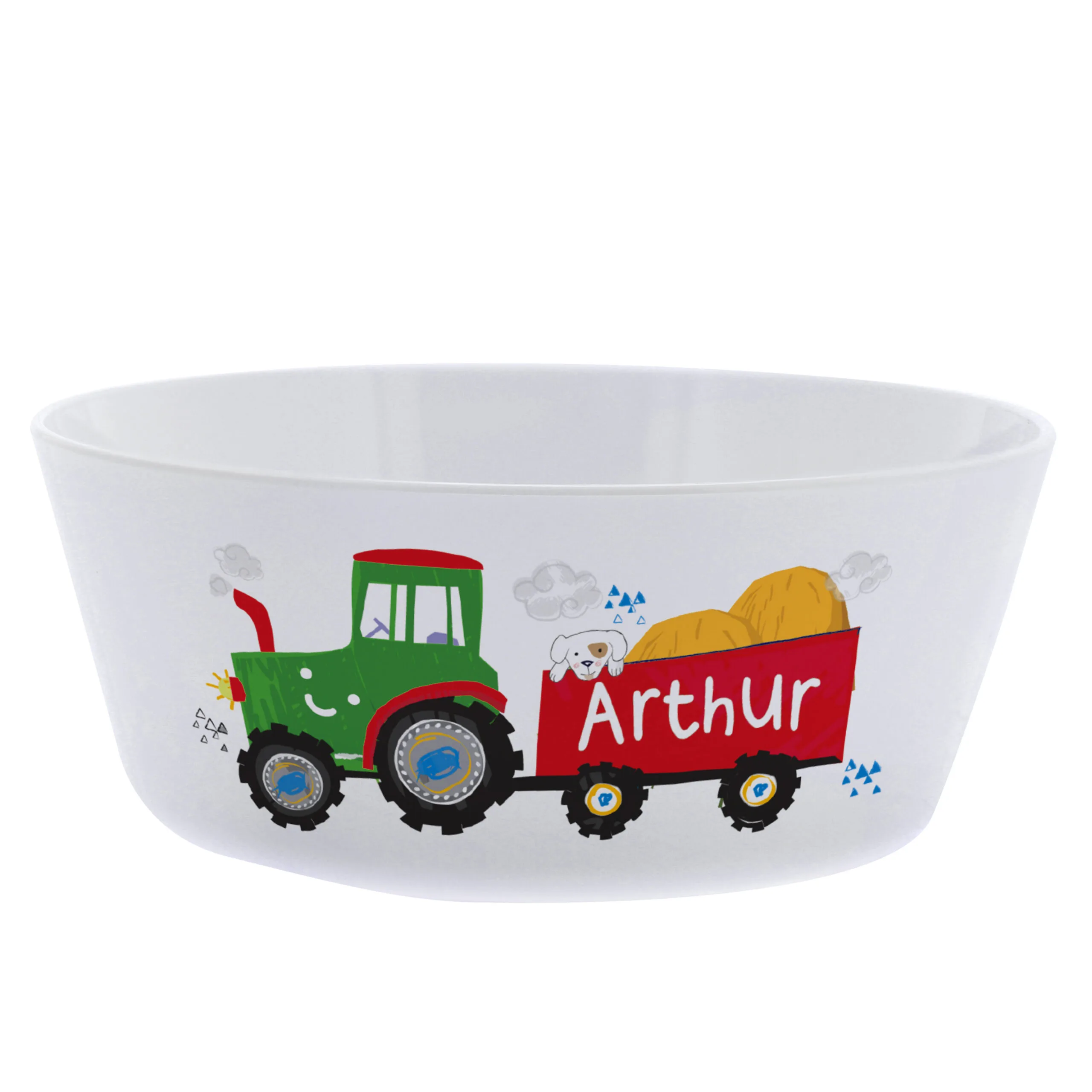 Personalised Children's Tractor Themed Plastic Bowl - Image 5