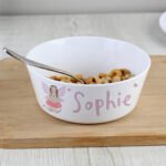 Personalised Children's Toadstool Fairy Design Plastic Bowl - Image 2