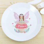Personalised Children's Toadstool Fairy Design Plastic Plate - Image 2
