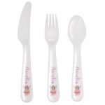 Personalised Children's Toadstool Fairy Design 3-Piece Plastic Cutlery Set - Image 5