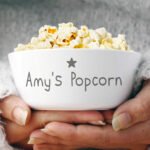 Personalised Any Message Star Motif Plastic Bowl - Image 2