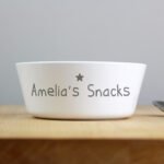 Personalised Any Message Star Motif Plastic Bowl - Image 3