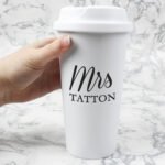 Personalised Any Message Plastic Insulated Reusable Eco Travel Cup - Image 2