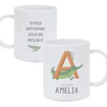 Personalised Children's Animal Alphabet Design Plastic Mug - Image 7