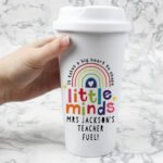 Personalised 'Shape Little Minds' Plastic Insulated Reusable Eco Travel Cup - Image 2
