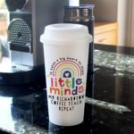 Personalised 'Shape Little Minds' Plastic Insulated Reusable Eco Travel Cup - Image 4