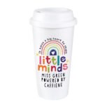Personalised 'Shape Little Minds' Plastic Insulated Reusable Eco Travel Cup - Image 6