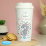 Personalised Me to You Floral Design Plastic Insulated Reusable Eco Travel Cup
