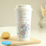 Personalised Me to You Floral Design Plastic Insulated Reusable Eco Travel Cup - Image 2