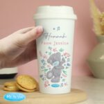 Personalised Me to You Floral Design Plastic Insulated Reusable Eco Travel Cup - Image 3