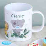 Personalised Children's Tiny Tatty Teddy Jungle Animals Design Plastic Mug - Image 3
