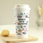 Personalised Positive Affirmations Plastic Insulated Reusable Eco Travel Cup - Image 3