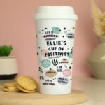 Personalised Positive Affirmations Plastic Insulated Reusable Eco Travel Cup - Image 4
